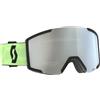 SCOTT GOGGLE SHIELD + EXTRA LENS 8136+AMP WHITE CHROME S2 Maschera Sci Unisex