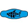 BEST DIVERS cinturino in neoprene CYAN