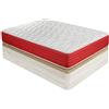 Duérmete Online Pack Materasso viscoelastico reversibile + letto in legno apribile ad alta capacità, 150 x 190