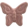 Gentile Ceramiche Farfalla Rosa Cipria in Ceramica con Calamita (5,5cm)