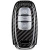M.JVisun Genuino Fibra di Carbonio Custodie per Chiavi Auto Per Audi A4 A4L A5 A6 A6L A7 A8 Q5 Q8 R8 RS4 RS5 RS6 RS7 S4 S5 S6 S7 S8 SQ5 Cover Chiavi Guscio Chiave - Nero
