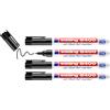 edding 8400 Marcatore permanente per CD, DVD e Blue-Ray Disk punta tonda; Blister 4 pz.; Colore nero; Tratto 0,5-1 mm
