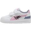 PUMA Shuffle Downtown Lo Mid 90S V PS Sneaker, Bianco-Rosa Brillante Nero, Taglia 42, Puma Bianco Rosa Shimmer PUMA Nero, 31 EU