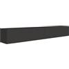 Selsey Mobile Porta TV Sospeso Nero Opaco Larghezza Totale 200 cm - Mobile TV Elegante e Funzionale con 4 Vani, Ante a Ribalta, MDF e Pannelli Laminati, Design Moderno per Soggiorno
