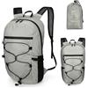 Azarxis 15L Zaino MTB Ultraleggero Zaino Trail Running Zainoetto Pieghevole e Portabile Gilet Running per Uomo Donna Ragazzi (Nero, Taglia unica)