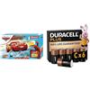 Carrera FIRST Disney Cars Pista 2,4m, 3+ anni, & Duracell Plus C 6 pz