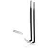 Superbat Antenna WLAN 8dBi 2.4GHz 5.8GHz Dualband Connettore RPSMA Cavo 20cm a Presa RPSMA RG178 + Fascia Posteriore per Slot Computer Compatibile Router WLAN Wireless