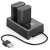 SMALLRIG 2 Pcs Camera Batterie & Schermo LCD, Caricabatterie Doppio da 2040 mAh con Porta USB-C per Sony FX3, FX30, A7 III, A7S III, A7 IV, A7R IV, A7CR, A7CII, A9, A9II, ZV-E1, A6600-3824B