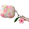 PIQIUZC Compatibile con Custodia AirPods 4, Carino Motivo Fiore Rosa in Stile Grace, Custodia Protettiva per Cuffie Air Pod 4 (Fiore-A)