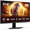 AOC Gaming Monitor Q24G4RE 24 pollici 2560x1440, WQHD, 180Hz, Fast IPS Panel, 1ms GtG, (HDMI1x 2.0 DP 1x 1.4) HDR10, G-Sync Compatible, Nero