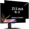 RanBluu 21.5 Pollici Filtro Privacy Premium, Filtro Privacy Premium & Filtro Anti Luce Blu, Rimovibile Pellicola de Protezione per Filtro Monitor/Laptop Computer (16 pollici 16:9)