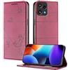 XINYEXIN Custodia per Nothing Phone 3a Lite, Cover a Libro in Pelle PU con Blocco RFID, Slot per Carte, Supporto, Protezione Completa Antiurto - Rosso
