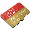SanDisk Extreme 512GB microSDXC Memory Card + SD Adapter with A2 App Performance + Rescue Pro Deluxe, up to 160MB/s, Class 10, UHS-I, U3, V30