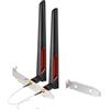 Superbat Antenna WiFi Doppia Banda 2,4 GHz 5 GHz 5,8 GHz Antenne WLAN RPSMA Maschio 8dBi con Cavo RG178 20cm RPSMA Femmina per Scheda Mini PCIE Router Wireless PC Desktop Ripetitore (2 pezzi)
