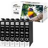 Starlet24 6x T1291 Multipack compatibile con Epson 129xl T1291 Cartucce d'inchiostro per Workforce WF3520 Stylus SX235W SX435W SX445W Stylus Office BX635FWD BX320FW BX305F BX305FW BX625FWD