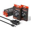 DriverGenius SerialPulseX | Adattatore USB a Seriale/RS232 con 9 x LEDs (Segnali RS232 Pin Completo) - Strumento Affidabile per PLC - Windows 11, macOS, Linux【4 Pz/Conf. USB232A-E-A】