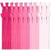 MARARDI [Pack 20 Cerniere Invisibili [Rose] Nylon [15 cm] Chiusure Lampo per Cucito e Artigianato per Stoffa Vestiti Borse per Cucire a Macchina Tessuto di Cotone con Chiusura in Metallo