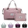 QLFJ-FurDec Viaggio Pieghevoli di Grande Dapacità, QLFJ-FurDec Borsa a Mano Leggeri Espandibile e Impermeabili, Adatte per Weekends, Notte, Vacanzes, Shopping, Sport