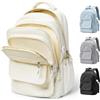 Lendolk Zaino Scuola Università Superiore Media Uomo Donna, Zaini Ragazzo Ragazza Multitasche Leggero, Zainetto Tempo Libero Capiente Adolescente,Zaino PC 14 Pollici Impermeabile(Beige)