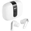 iggual - Cuffie wireless Bluetooth 5.3 con microfono, cancellazione del rumore e controllo tattile - Include custodia di ricarica di tipo C con schermo (bianco)