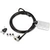 Kensington K62318WW - Serratura universale 3 in 1 per computer portatile, dispositivo antifurto di sicurezza, sistema di chiavi nascoste da 5 mm e cavo in acciaio al carbonio da 1,8 m