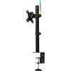 Kensington K55411WW Braccio Ergonomico per Monitor Singolo, Sistema di Regolazione dell'Altezza SmartFit, Supporto da Scrivania per Monitor fino a 34, Nero