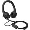 Kensington H1000 Cuffia On-eEar USB-C con Audio HD, Microfono con Cancellazione del Rumore, Luci LED e Driver da 40 mm con Modalità Plug & Play Universale