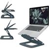 Leitz Supporto per Laptop Multi-Angolo Regolabile in Altezza e in Angolazione in 6 Posizioni, Realizzato per l'80% con Plastica Riciclata e Riciclabile al 100%, Gamma Ergo, Grigio Scuro, 64240089