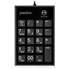 Perixx PERIPAD-202 Tastierino Numerico USB con Tasto Tab Full Size 19 Keys, Grandi Stampa, Nero
