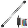 Nobleza - LED Luce Acquario con Telecomando, Lampada Dimmerabile RGB Acquario, Impermeabile IP67 Illuminazione per Acquario (3w 30cm, RGB)