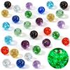 Solinorex 30 Pezzi Biglie di Vetro per Bambini, 16mm Bagliore Nel Buio biglie Bambini, Marmo di Vetro Giocattoli Tradizionali per Decorazioni Domestiche e Fai da te (10 Colori)