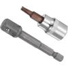 CoCud Chiave a Bussola Torx, Punta T25 Attacco 3/8 Lunghezza 2, Presa CR-V con Prolunga Presa - (Applicazioni: per Applicazioni Fissaggio)