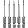 QUARKZMAN 5pz H1,5 Chiavi a Brugola per Punte da Trapano 1,5mm Punte Metriche Piane 1/4 Attacco Esagonale 65mm (2,56) Punta Cacciavite Esagonali Magnetico Lungo Industriale per Viti