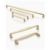 SYZOW 6 Pezzi Maniglia dell'armadio da Oro, 128mm Maniglie per Mobili da Cucina Maniglie Cucina Maniglie Armadio Maniglie Cassetti Moderni