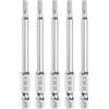 QUARKZMAN 5pz Punte per Cacciavite Chiave Esagonale 3mm (H3) Metrico 1/4 Attacco Esagonali 75mm (3) Punta Magnetica Lunghe Acciaio S2 Punta per Trapano Piatta Grado Industriale per Viti