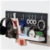 Keepo Kit di combinazione di pannelli perforati, pannelli perforati e accessori di sospensione modulare per organizzatore murale, organizzazione artigianale, esposizione di ornamenti, organizzazione