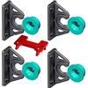 WITPOCE 4 x pulsante Fix tipo 2 staffa Marker guide kit di collegamento a ° gradi pannelli qualità