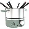 LITTLE BALANCE 8963 Little Fondue Meuuuh...!, fonduta per 6 persone, pentola in acciaio inox, adatta a induzione, 1,8 litri, 650 W, abete