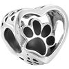 LES FOLIES DI PAOLA GRIECO Charm Zampa Gatto Cane animale amore cuore in argento 925 - Les Folies per Pandora