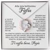 NONNA PROFESSIONISTA Collana Donna Figlia Nipote Amore Finitura in Oro, Argento Idee Regali per lei Compleanno Natale - Cofanetto con DEDICA incluso (Argento - Figlia 3)
