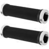 cyclingcolors Manopole bici lock-on 125 mm diametro 22 mm morbide unisex per manubrio MTB trekking strada scooter bici, bianco