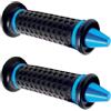cyclingcolors Manopole moto 120 mm in gomma per manubrio ideali per scooter maxiscooter ciclomotore, blu