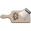 Weis 16037 - Tagliere per spätzle, con raschietto, in acciaio INOX e legno, per la preparazione originale di Spätzle, 31,5 x 14,5 x 2 cm, marrone/argento