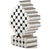 DIYMAG 300 magneti per frigorifero, in nichel spazzolato, 6 x 2 mm