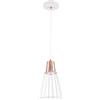 GTV Sospensione GTV KALIOPE, plafoniera, 8235, AC220-240 V, 50/60 Hz, 1*E27, max. 40 W, IP20, diametro 18 cm, singolo bianco/argento