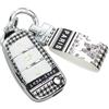 RUXYAXFOL Custodia per chiavi auto in TPU, compatibile con Audi A1 A3 A4 A5 A6 B6 B7 C5 C6 Q2 Q3 Q5 Q7 R8 RS3 RS4 RS6 S3 S4 S6 TT Exeo 3R, portachiavi in TPU con accessorio a cacciavite nero