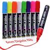 DIGIELE Pennarello Gesso Liquido per Finestra, Vetro e Specchio, 8 Colori Pennarelli, Gesso Liquido 6mm Reversibile Punta Fine Scalpello/Tonda, Asciutto o Bagnato Cancellabili, Inchiostro Non Tossico