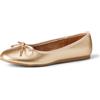 Amazon Essentials Ballerine con Fiocco Bambine e ragazze, Oro Metallizzato, 38 EU