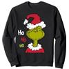Dr. Seuss Grinch - Grinchy Santa Felpa, Unisex per Adulti, Grigio Scuro, XL