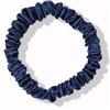 Waterlily Elastico per capelli in 100% seta di gelso, 22 momme, sottile, sottile, piccolo, elastico per capelli per donne e ragazze, morbido naturale (blu navy)